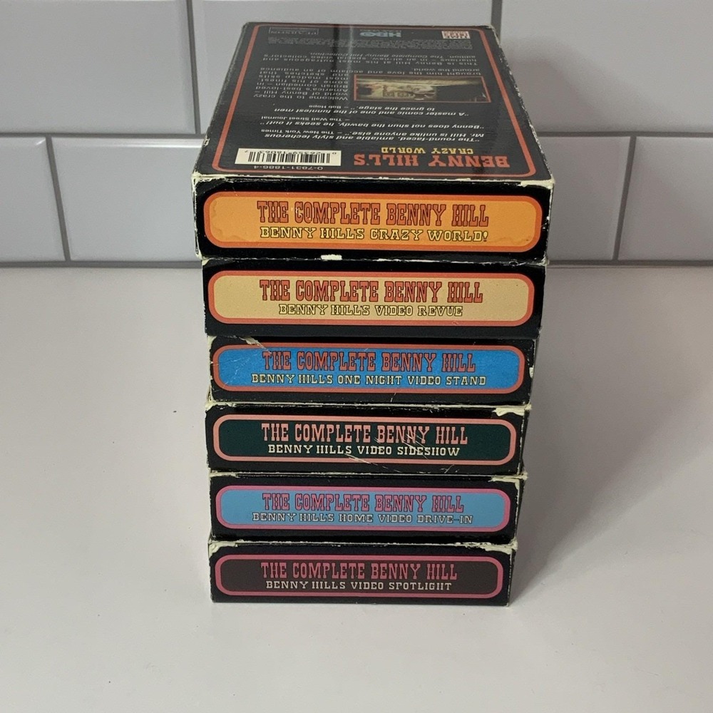 Vintage Time Life The Complete Benny Hill Collection VHS Lot Black 6 Pack - Picture 5 of 5
